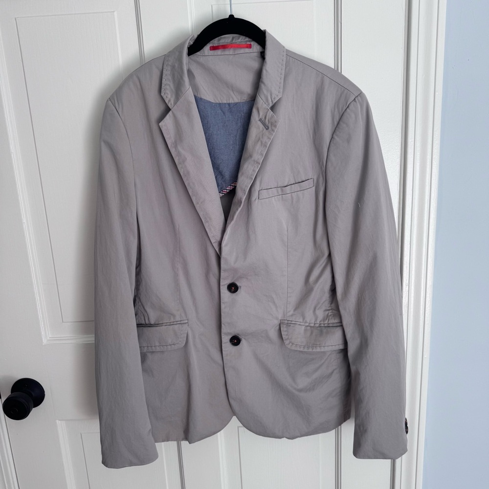 Ted Baker 100% Cotton Blazer in grey sz 3